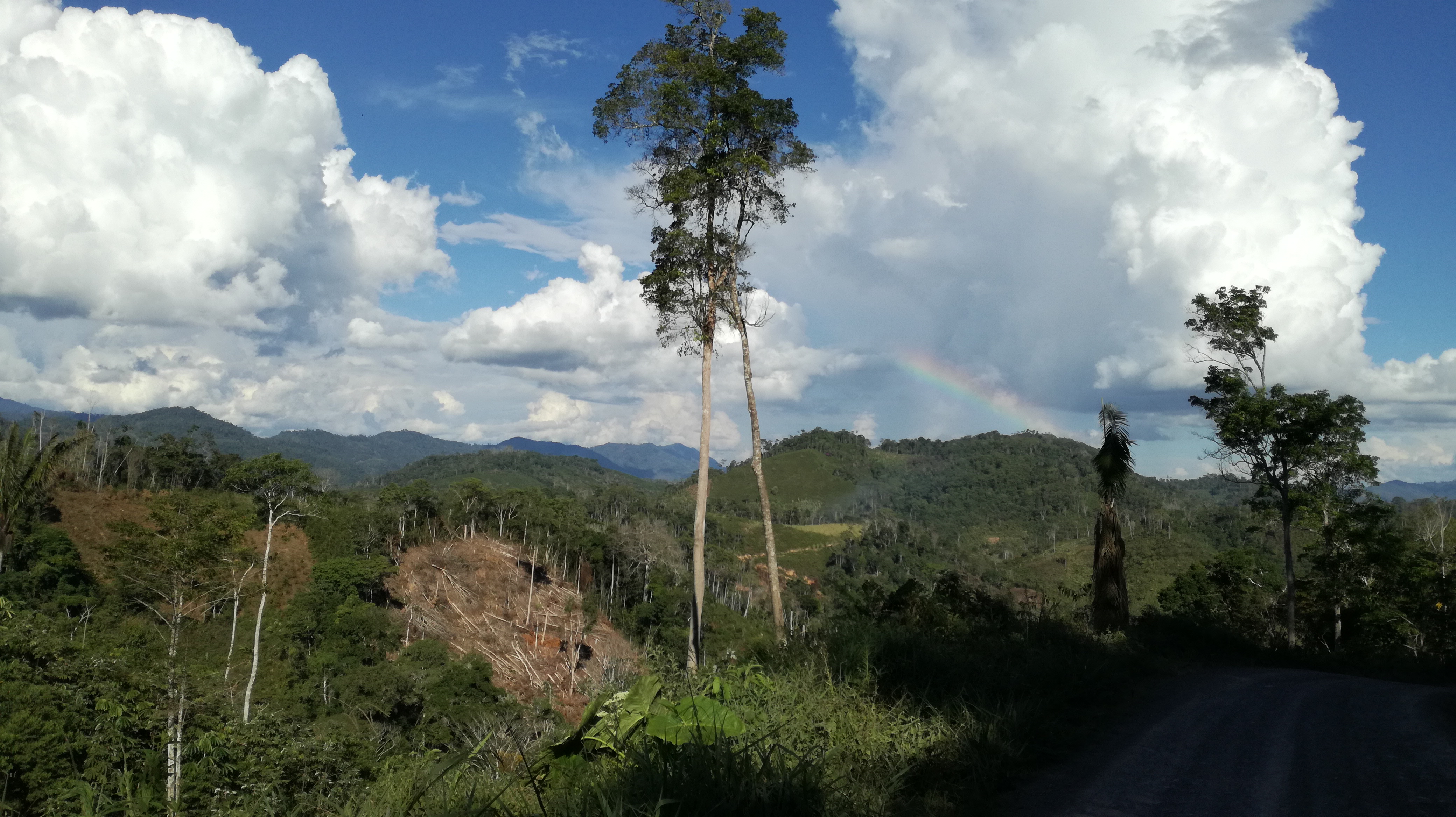 2018-08-02 Arcoiris de regreso de las Cataratas de Kuviriani, Pichanaki, Junín, Perú